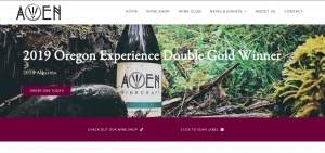 Awen Winecraft homepage screenshot